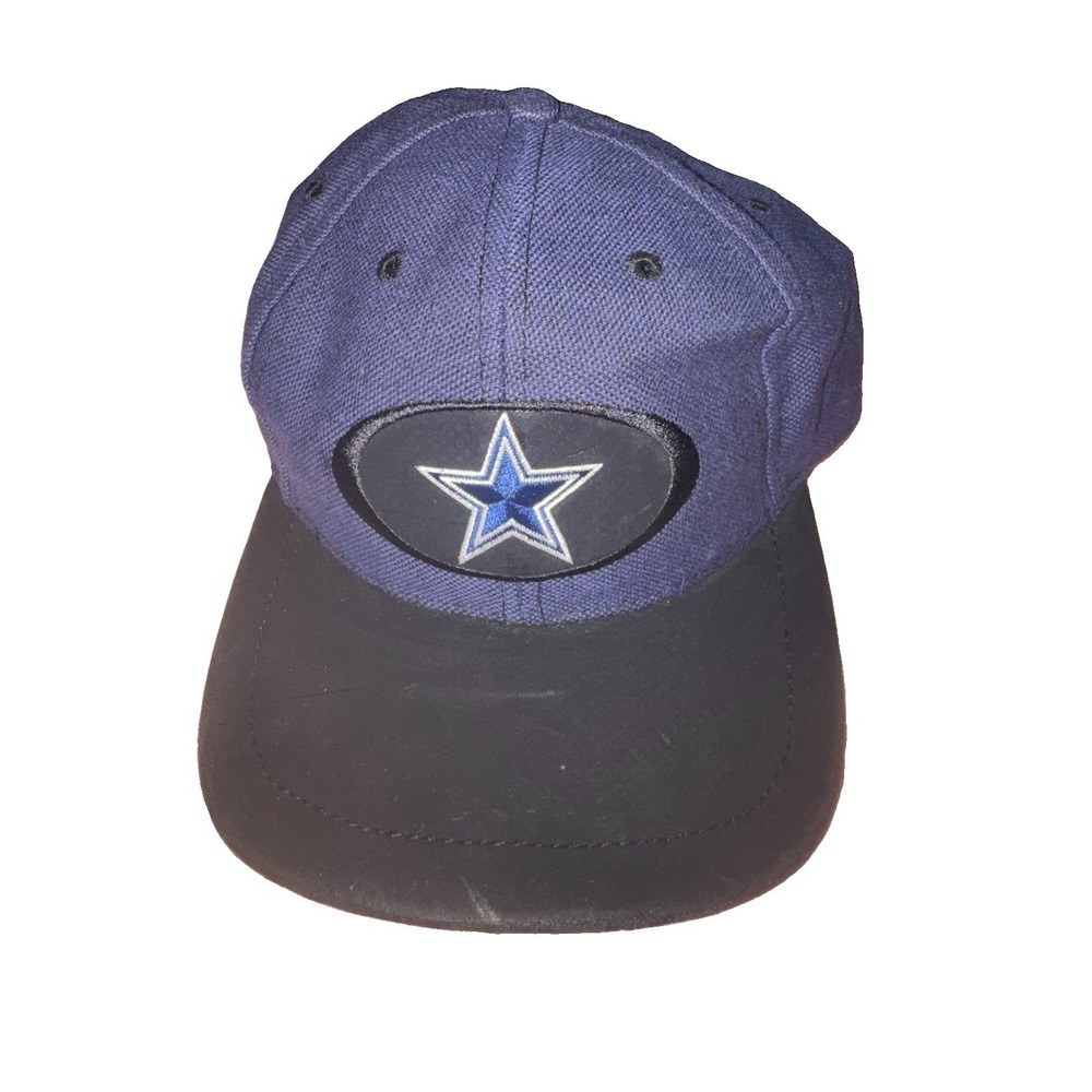 Vtg Dallas Cowboys Twins Enterprise Hat Cap Adjustable Mens Blue Black Star